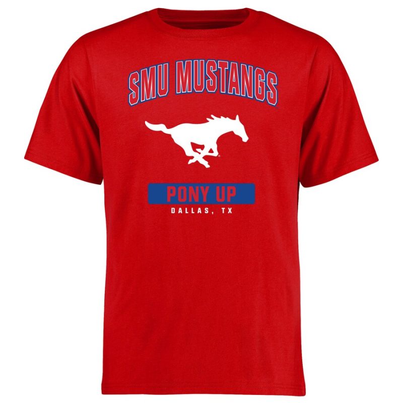 Smu Mustangs Campus Icon Unisex T-Shirt Red