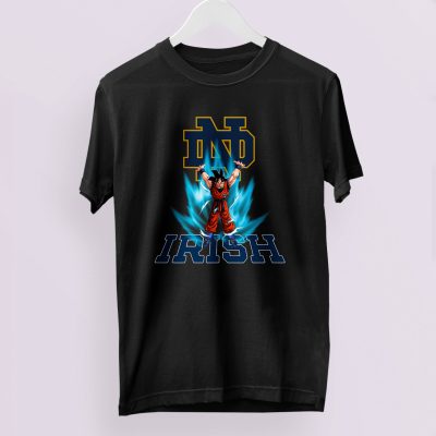 Son Goku Powering Up In Energy Notre Dame Fighting Irish Unisex T-Shirt