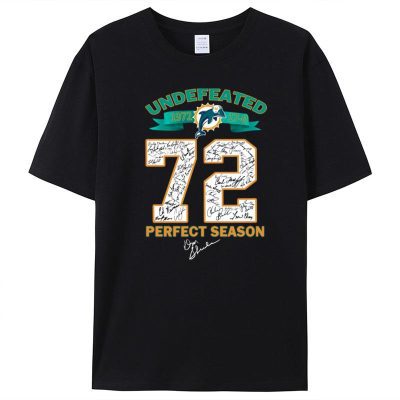 Undefeated 1972 Miami Dolphins 72 Perfect Season Signatures Unisex T-Shirt