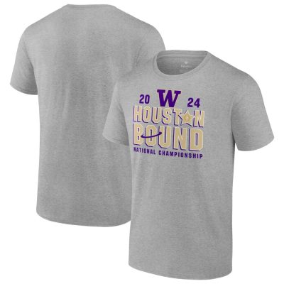 Washington Huskies College Football Playoff 2024 National Championship Proven Mastery Unisex T-Shirt - Heather Gray