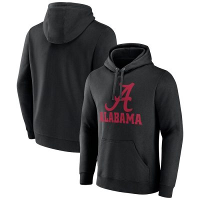 Alabama Crimson Tide Lockup Team Pullover Hoodie - Black