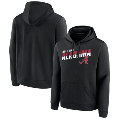 Alabama Crimson Tide Quick Slant Pullover Hoodie - Black