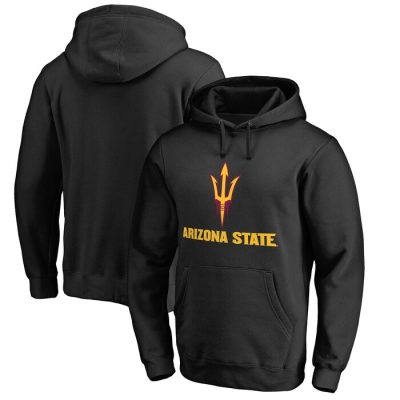 Arizona State Sun Devils Team Lockup Pullover Hoodie - Black