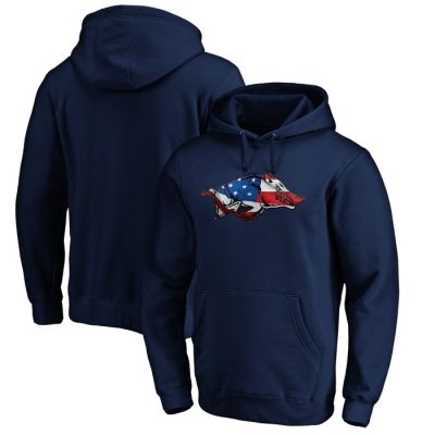 Arkansas Razorbacks Banner Wave Pullover Hoodie - Navy
