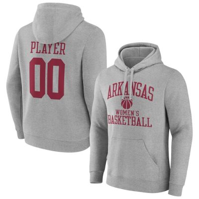 Arkansas Razorbacks Basketball Pick-A-Player NIL Gameday Tradition Pullover Hoodie- Gray