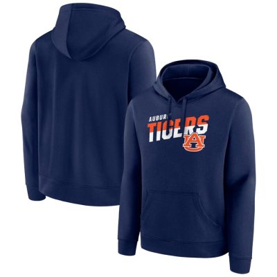 Auburn Tigers Quick Slant Pullover Hoodie - Navy