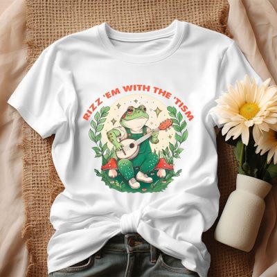 Autism Awareness Rizz Em With The Tism Meme Unisex T-Shirt IPP2891