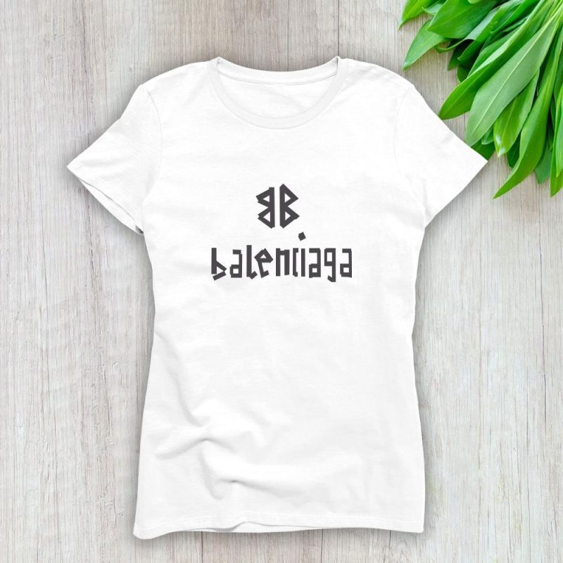 Balenciaga Bb Logo Luxury Lady T-Shirt Luxury Tee For Women LDS1026