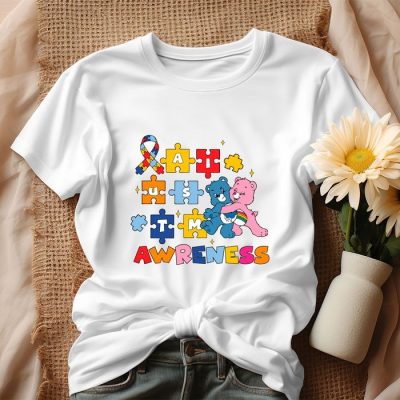 Care Bears Autism Awareness Autism Puzzle Pieces Unisex T-Shirt IPP2889