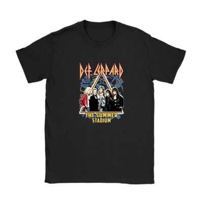 Def Leppard Journey The Summer Stadium 2024 Tour Unisex T-Shirt Cotton Tee TAT3747