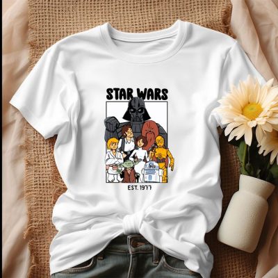 Disney Star Wars Est 1977 Cartoon Unisex T-Shirt IPP2503