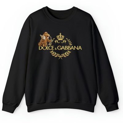 Dolce & Gabbana Teddy Bear Gold Luxury Crewneck Sweatshirt CSTB0874