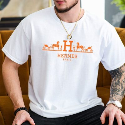 Hermes Paris Horse Original Logo Unisex T-Shirt TTB1602