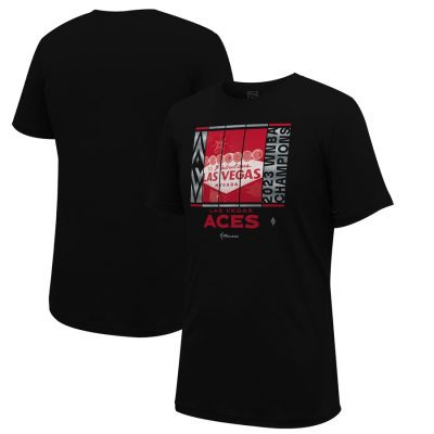 Las Vegas Aces Stadium Essentials Unisex 2023 WNBA Finals Champions Skyline T-Shirt - Black