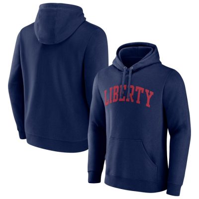 Liberty Flames Basic Arch Pullover Hoodie - Navy