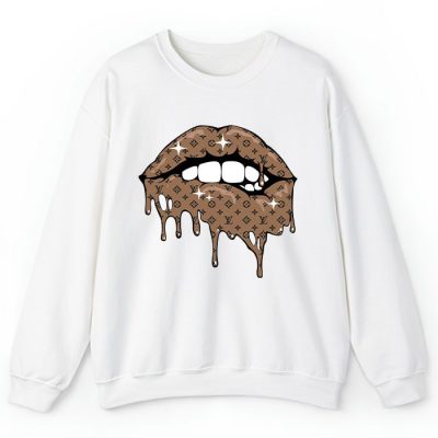 Louis Vuitton Monogram Canvas Pattern Sexy Lips Crewneck Sweatshirt CSTB1170