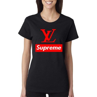 Louis Vuitton Supreme Women Lady T-Shirt