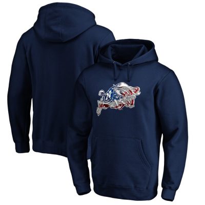 Navy Midshipmen Banner Wave Pullover Hoodie - Navy