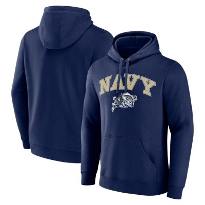 Navy Midshipmen Campus Team Pullover Hoodie - Navy