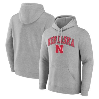 Nebraska Huskers Campus Pullover Hoodie - Gray
