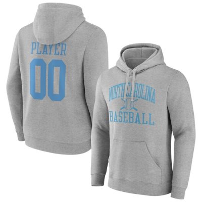 North Carolina Tar Heels Baseball Pick-A-Player NIL Gameday Tradition Pullover Hoodie - Gray
