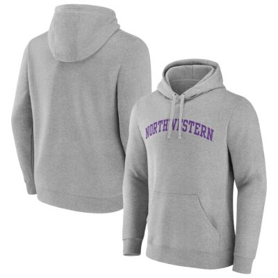 Northwestern Wildcats Basic Arch Pullover Hoodie - Gray