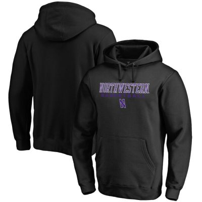 Northwestern Wildcats Basketball True Sport Pullover Hoodie - Black