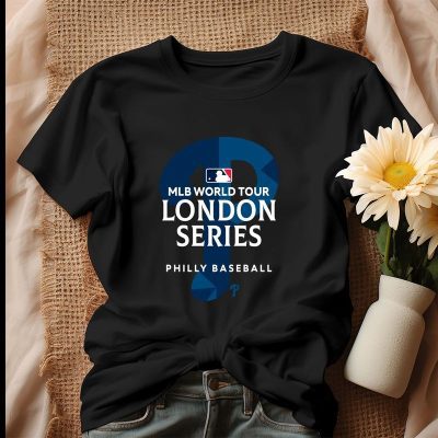Philadelphia Phillies 2024 MLB World Tour London Series Unisex T-Shirt Cotton Tee