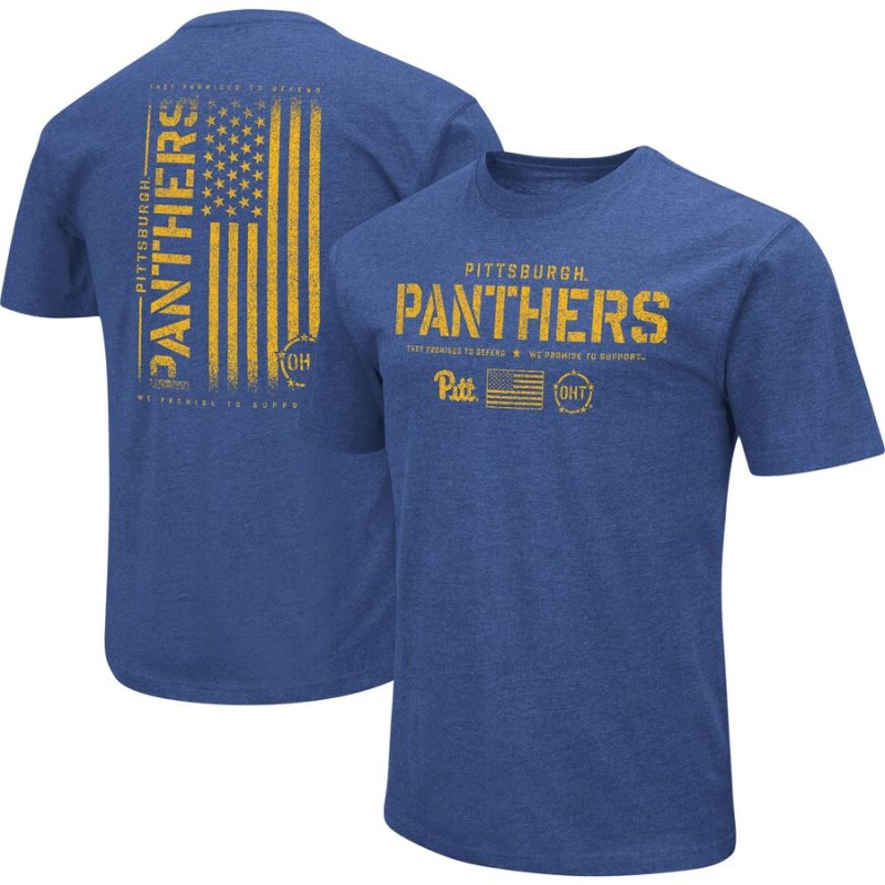 Pitt Panthers Colosseum OHT Military Appreciation Flag 2.0 T-Shirt - Royal