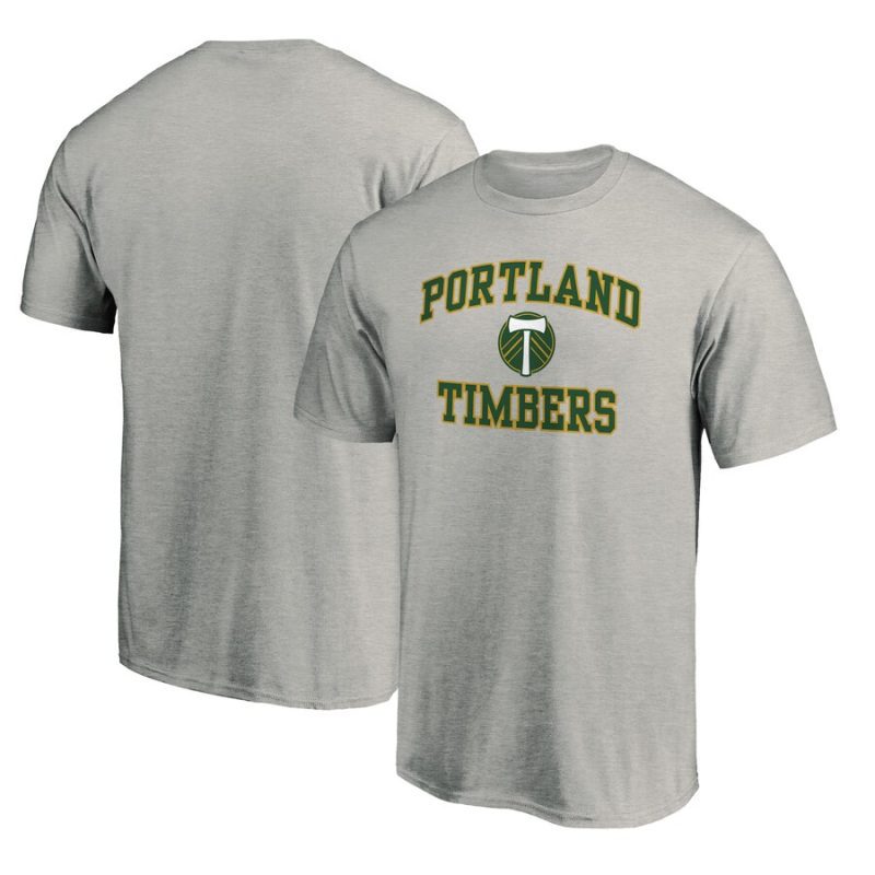 Portland Timbers Heart and Soul Unisex T-Shirt - Heather Gray