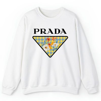 Prada Logo Luxury Flower Crewneck Sweatshirt CSTB0653
