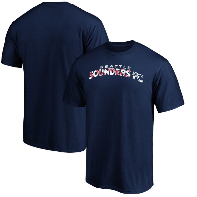 Seattle Sounders FC Banner Wave T-Shirt - Navy