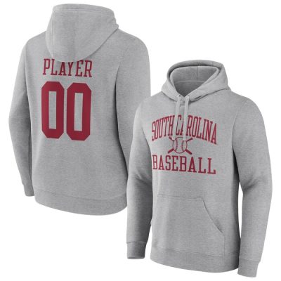 South Carolina Gamecocks Baseball Pick-A-Player NIL Gameday Tradition Pullover Hoodie- Gray