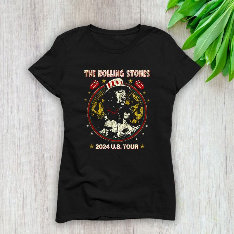 The Rolling Stones Hackney Diamonds Tour 2024 Lady T-Shirt Women Tee For Fans TLT2043