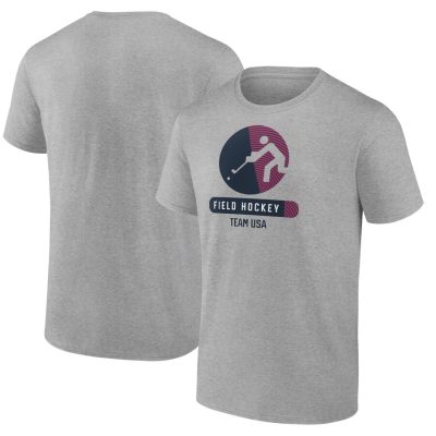 USA Field Hockey Radiating Victory T-Shirt - Heather Gray