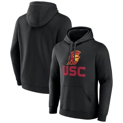 USC Trojans Lockup Team Pullover Hoodie - Black