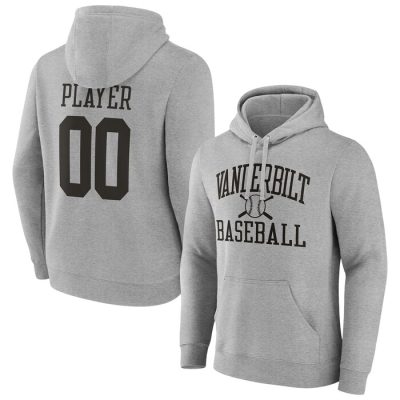 Vanderbilt Commodores Baseball Pick-A-Player NIL Gameday Tradition Pullover Hoodie - Gray