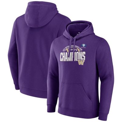 Washington Huskies 2023 Pac-12 Football Conference Champions Pullover Hoodie- Purple