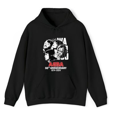 Abba Waterloo Abba 50th Anniversary 19742024 Abba Won Eurovision Song Contest Unisex Hoodie TAH6413