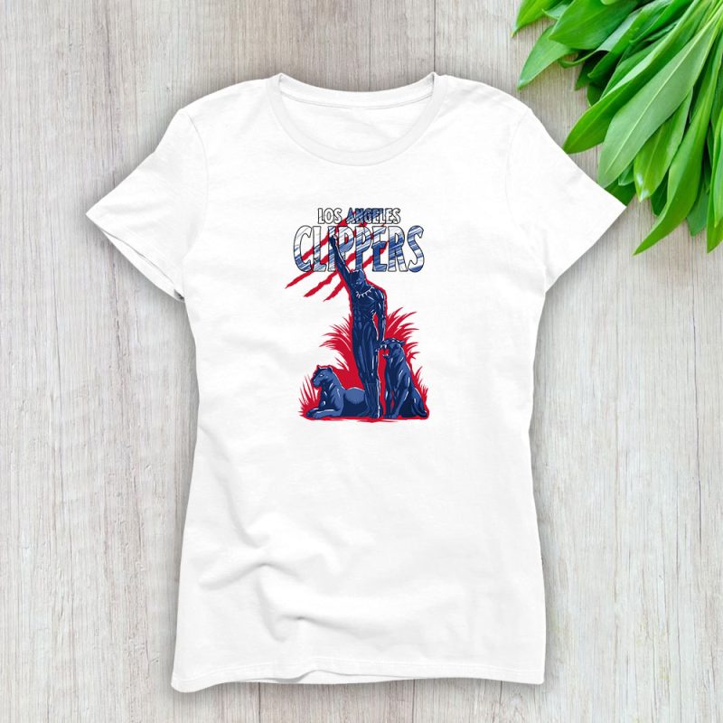 Black Panther NBA Los Angeles Clippers Lady T-Shirt Women Tee LTL8051