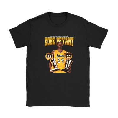 Kobe Bryant Black Mama Forever Bb24 5 Rings Championship Unisex T-Shirt Cotton Tee TAT6609