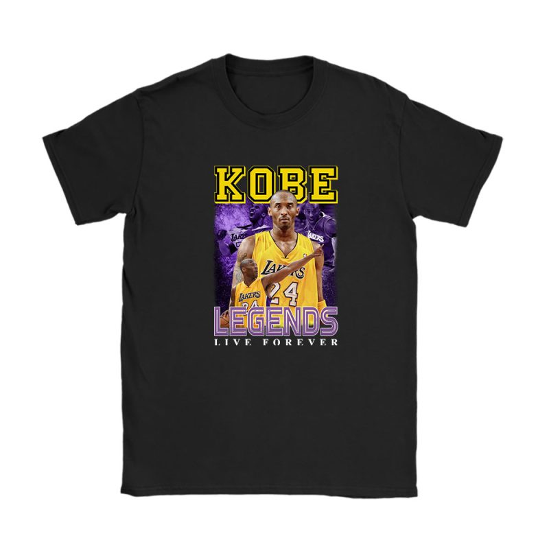 Kobe Bryant Egends Live Forever Unisex T-Shirt Cotton Tee TAT6615