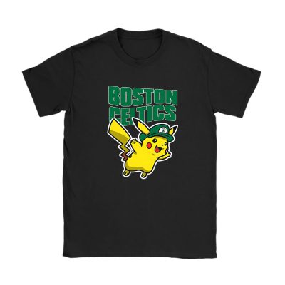 Pikachu X Boston Celtics Team X NBA X Basketball Unisex T-Shirt TAT5955