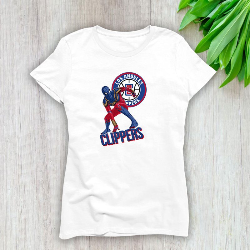 Spiderman NBA Los Angeles Clippers Lady T-Shirt Women Tee LTL8396