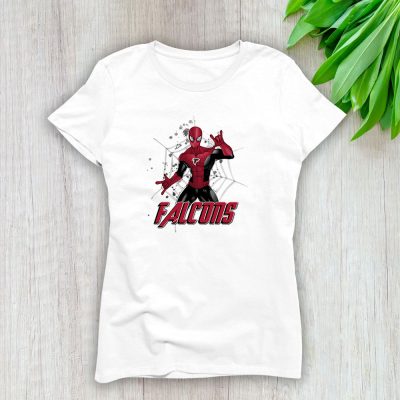 Spiderman NFL Atlanta Falcons Lady T-Shirt Women Tee LTL7104