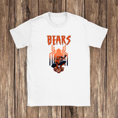 Spiderman NFL Chicago Bears Brand Unisex T-Shirt Cotton Tee TAT6572