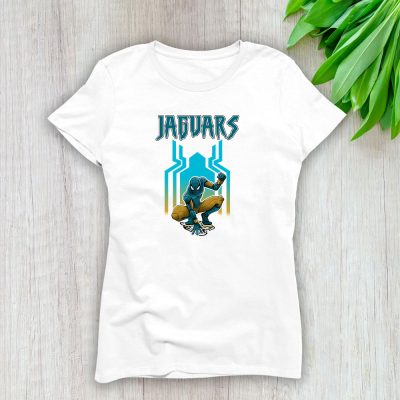 Spiderman NFL Jacksonville Jaguars Brand Lady T-Shirt Women Tee TLT6582