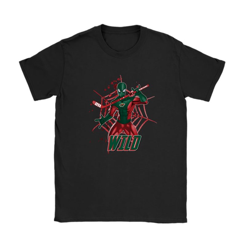 Spiderman NHL Minnesota Wild Unisex T-Shirt Cotton Tee TAT7303