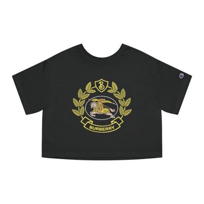Burberry Logo Luxury Champion Lady Crop-Top T-Shirt CTB2473