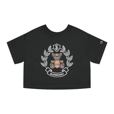 Burberry Teddy Bear Logo Champion Lady Crop-Top T-Shirt CTB2459